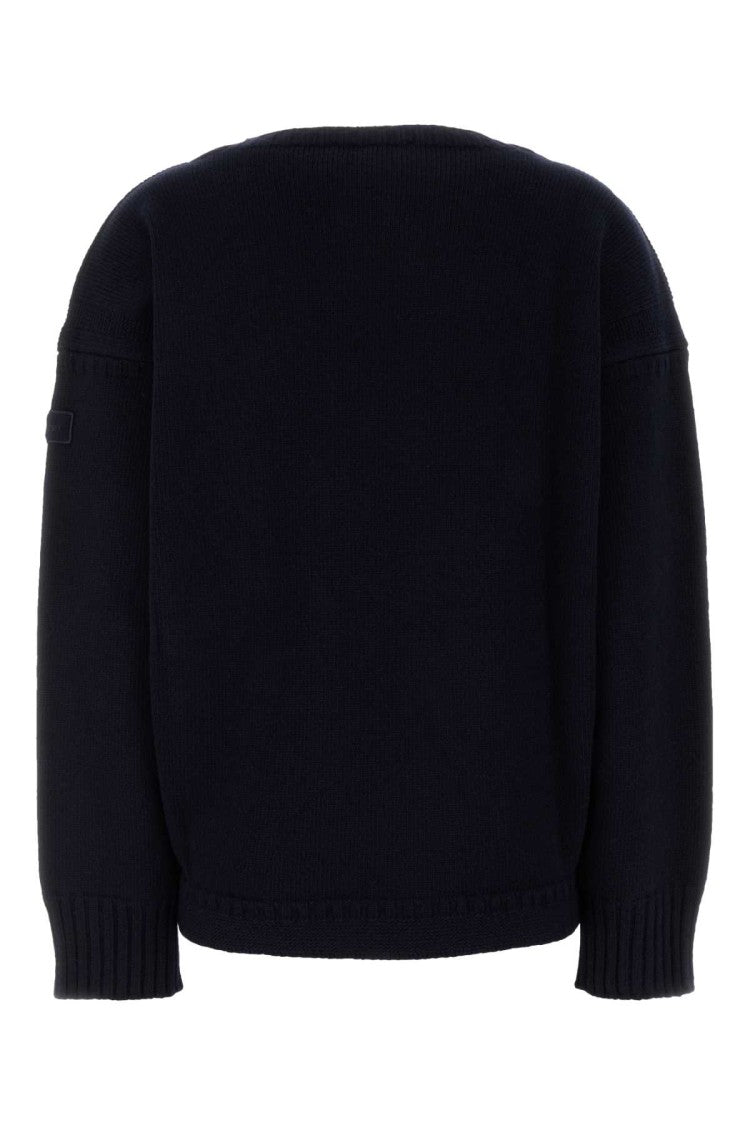 Chloé Dark Blue Wool Blend Sweater