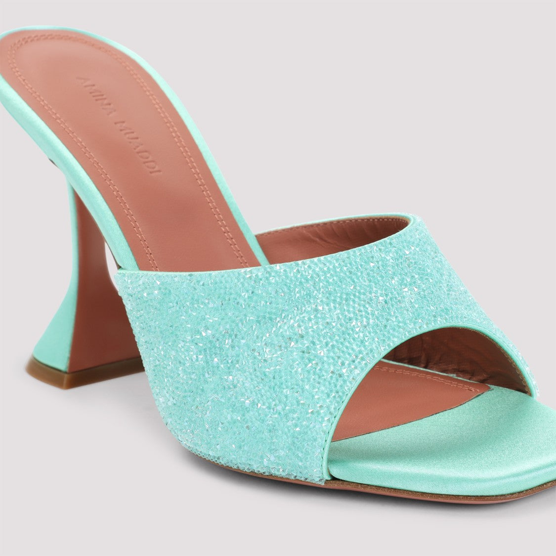 Amina Muaddi Lupita Crystal Dust 95 Sandals