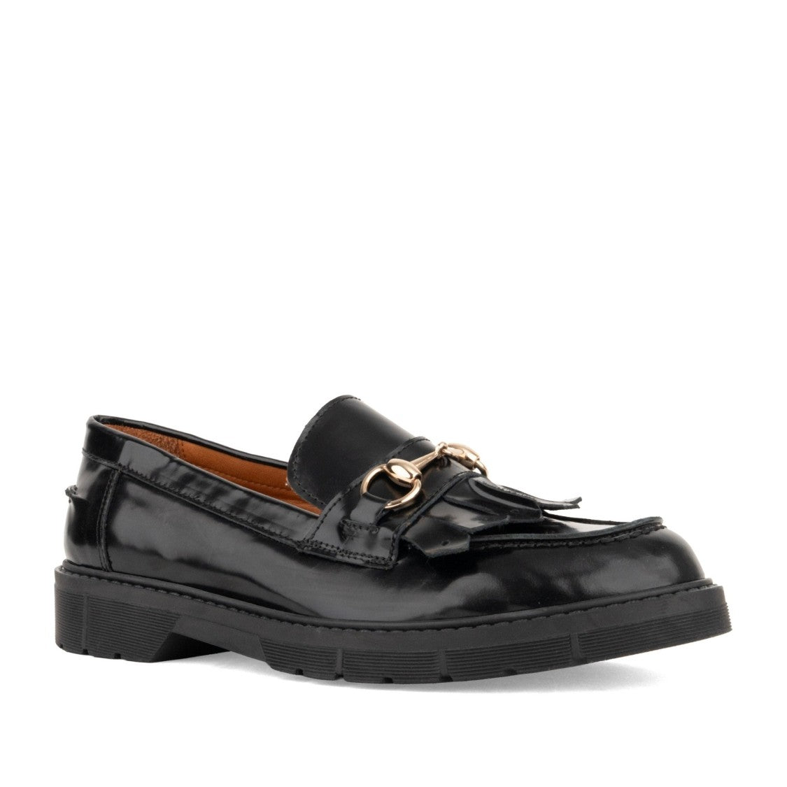 Sergio Moretti Brown Gold-Tone Detailing Sleek Suede Loafers