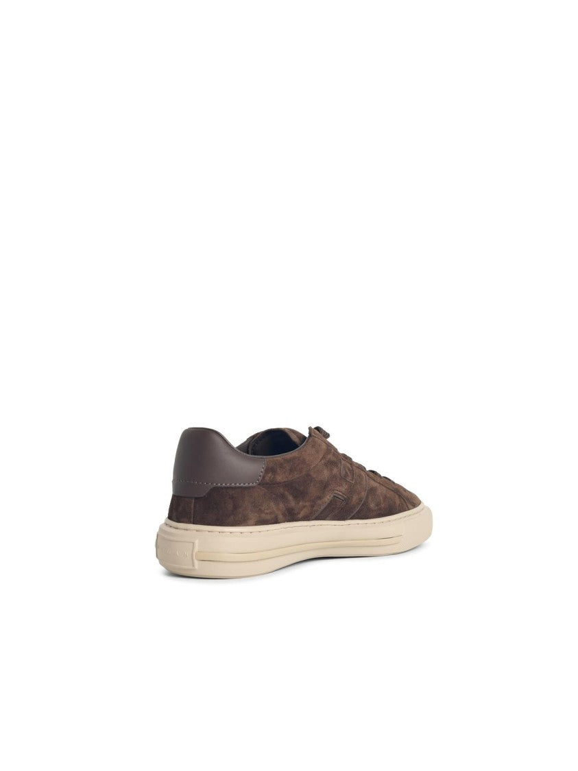Hogan H691' Brown Suede Sneakers
