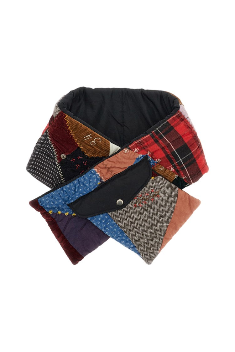 Khoki Quilted Patchwork Nylon Scarf