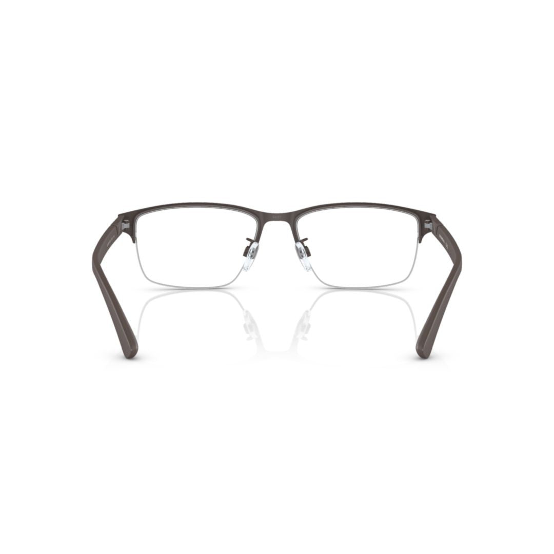 Emporio Armani 1138 Vista Matte Finish Rectangular Metal Eyeglasses With Adjustable Nose Pads