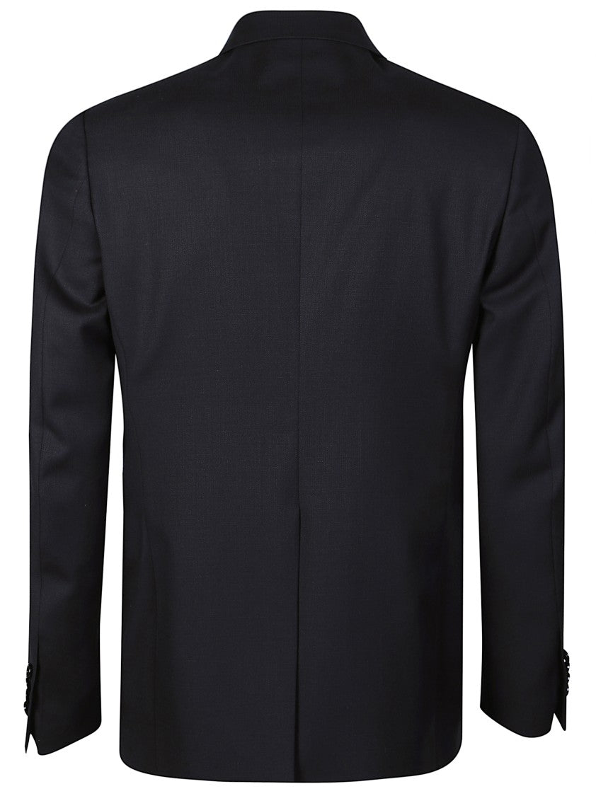Lardini Black Soiree Virgin Wool Suit