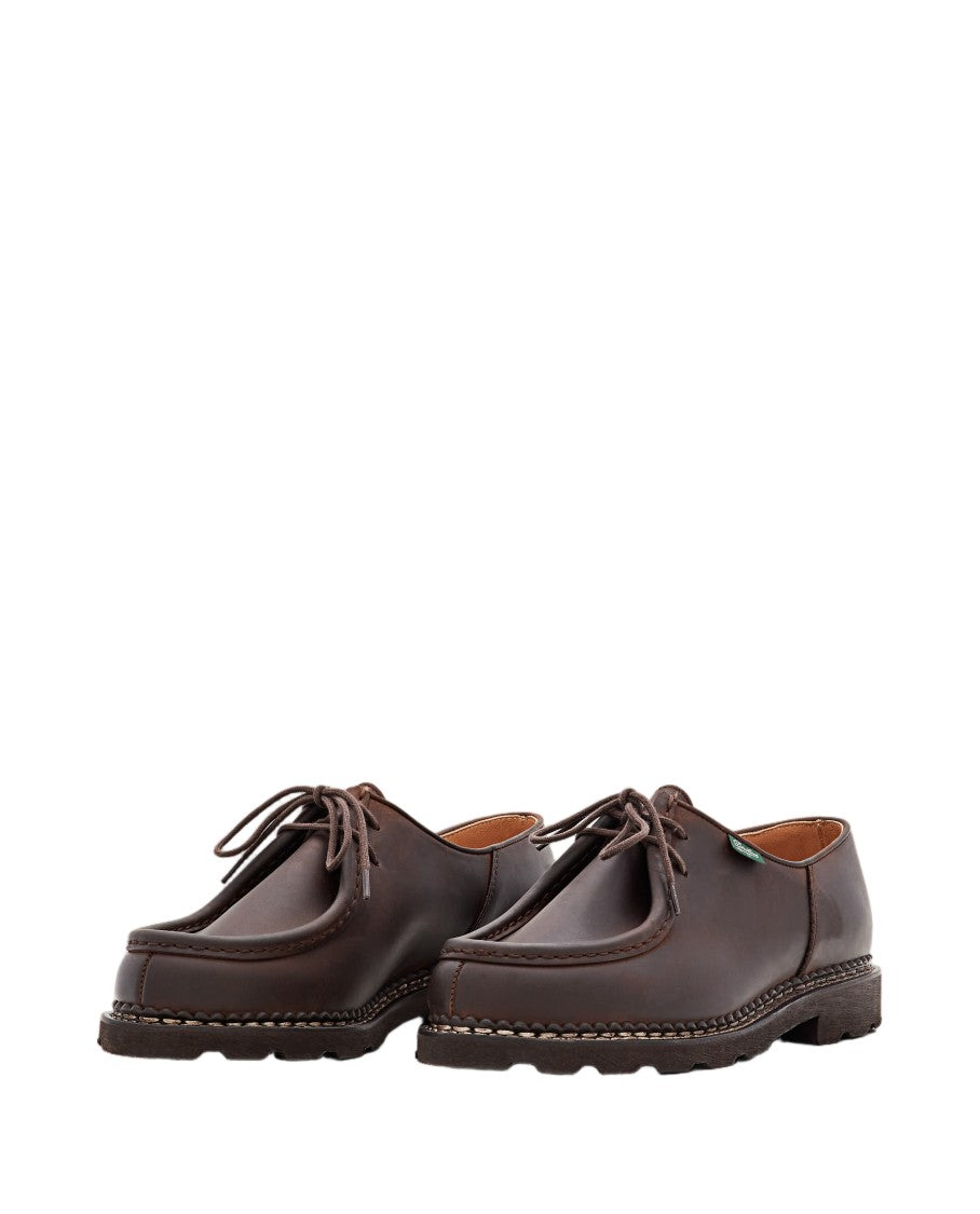 Paraboot Brown Michael Norwegian-Welted Leather Loafers