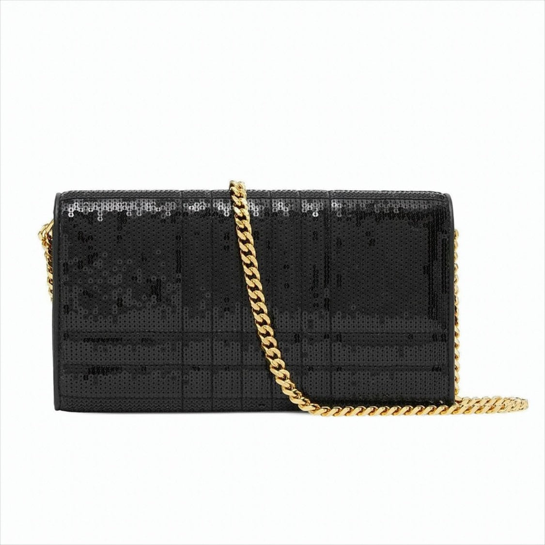 Burberry Quilted Lambskin Wallet Bag With Detachable Strap