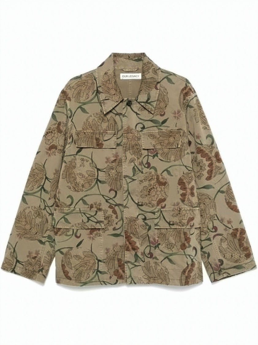 Our Legacy Floral Patterned Cotton Jacket