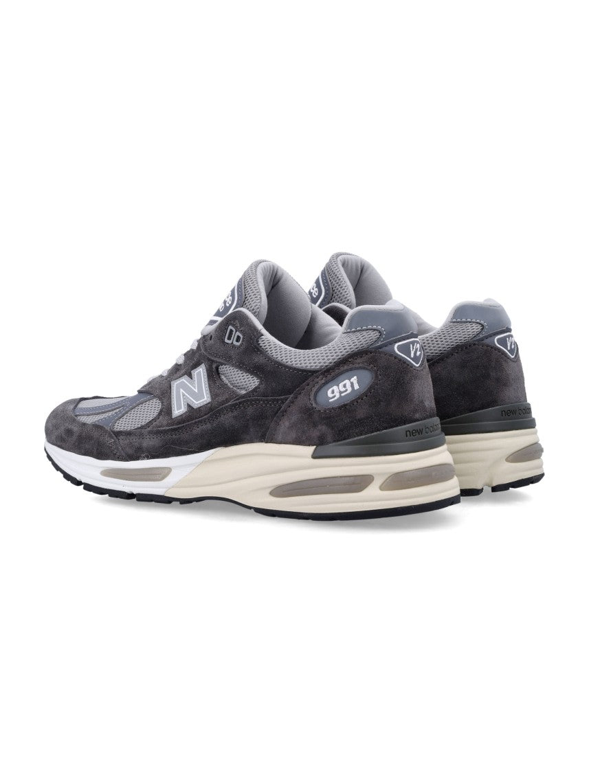 New Balance 991 V2 Suede Mesh Sneakers