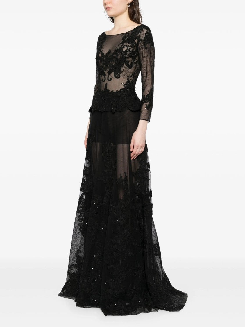 Saiid Kobeisy Embroidered Long Dress