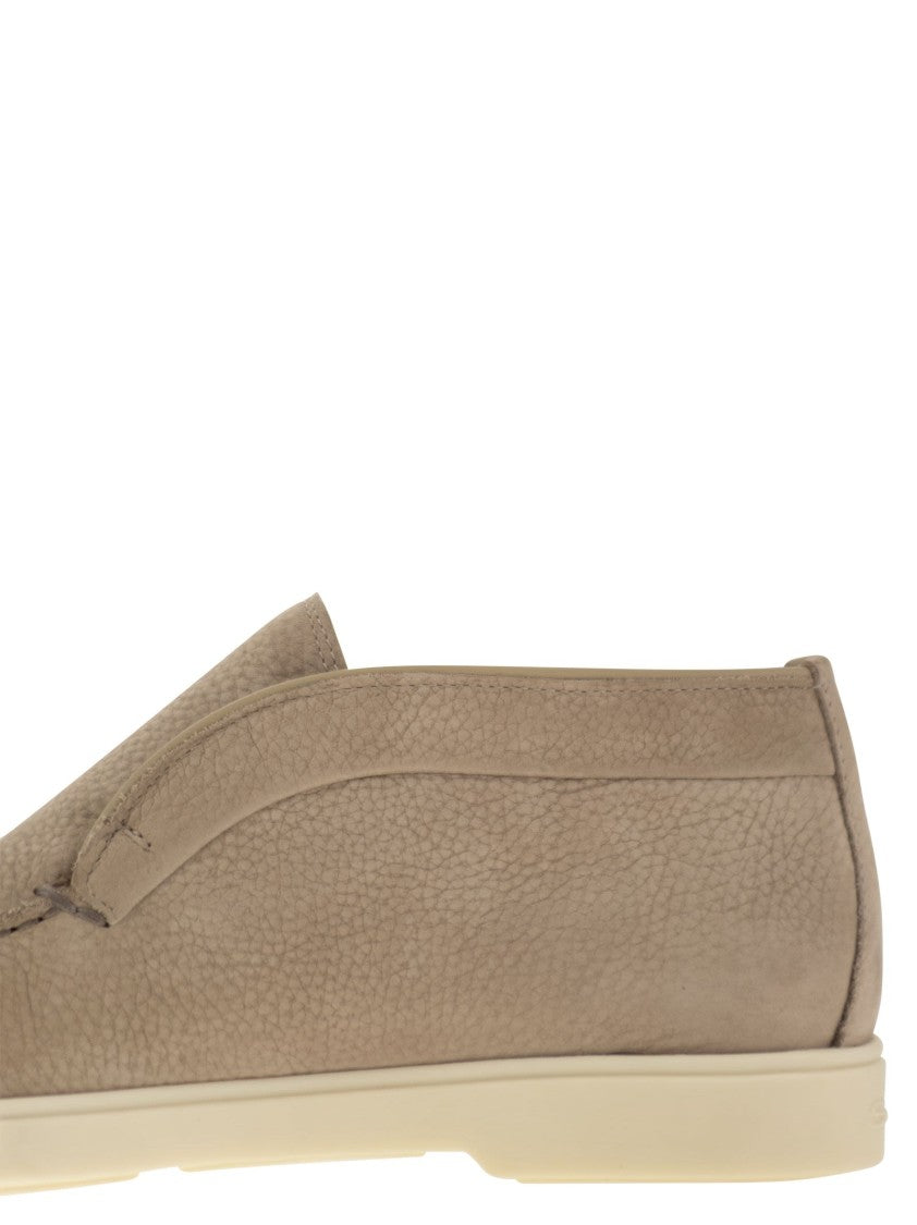 Santoni Desert Boot In Nubuck