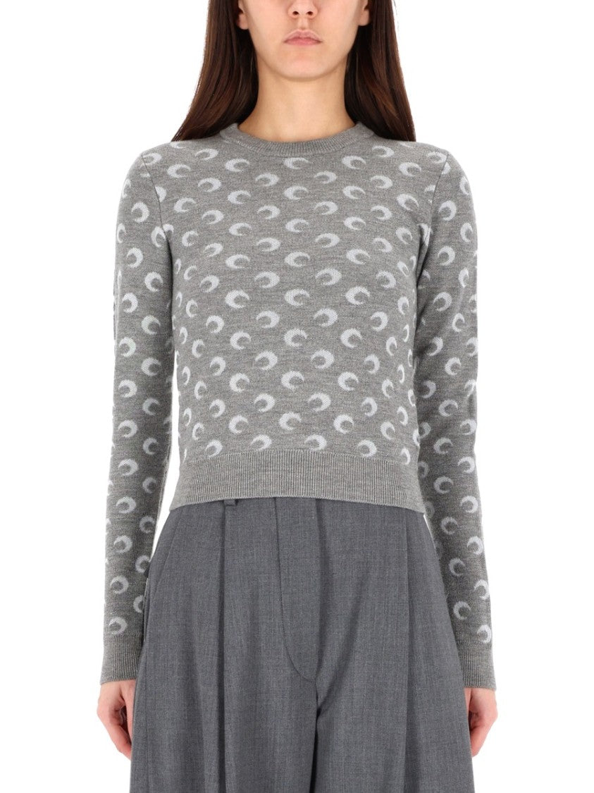 Marine Serre Moon Jacquard Sweater