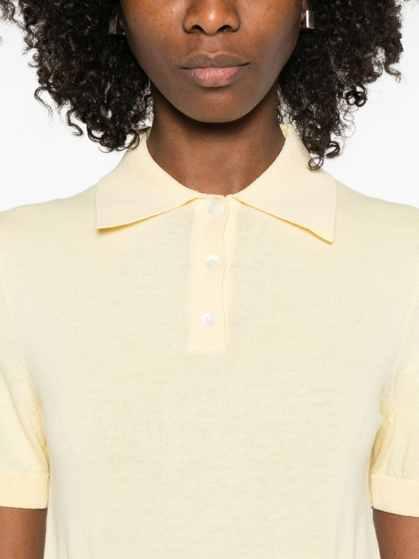 A.P.C. Cropped Polo Shirt With Classic Collar