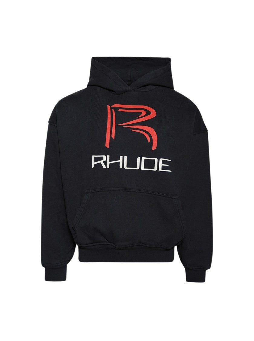 Rhude Circuit Logo Hoodie Black