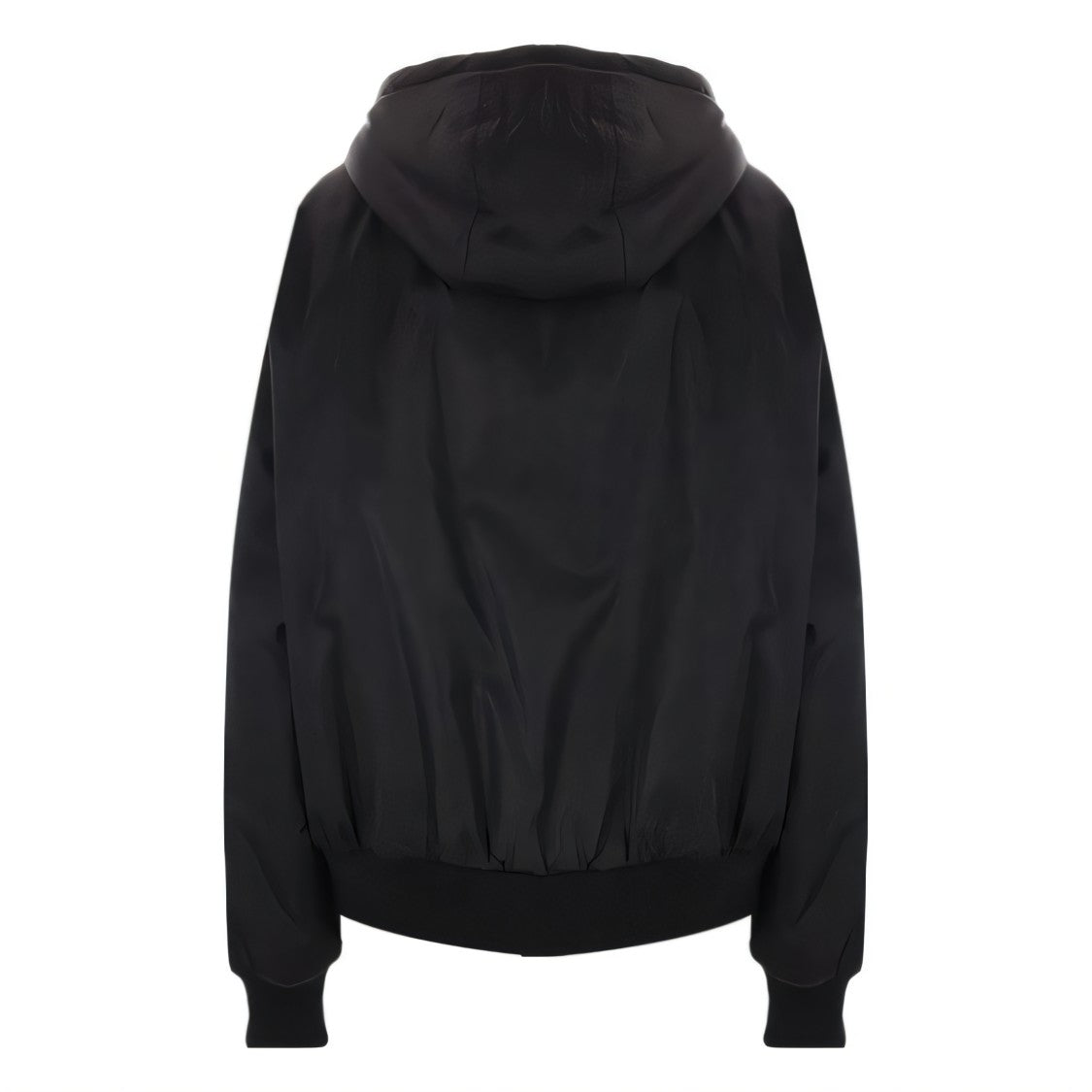 Prada Black Zip-Up Jacket With Hood