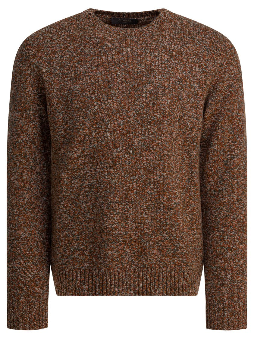 Zanone Textured Knit Sweater With Classic Crew Neck