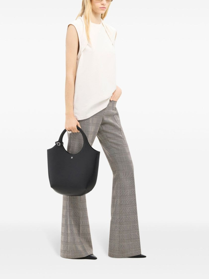 Courrèges Smooth Grain Black Handbag