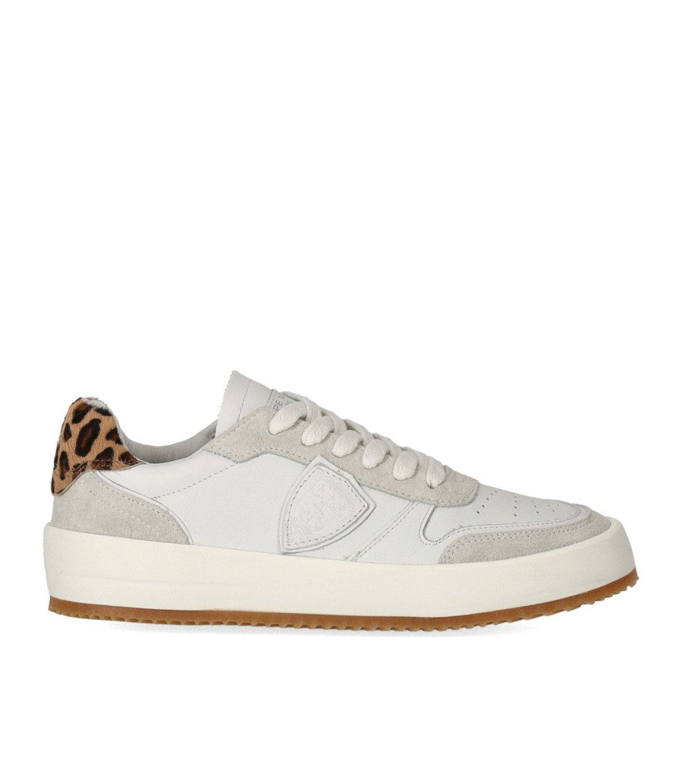 Philippe Model Nice Low Animalier White Sneaker