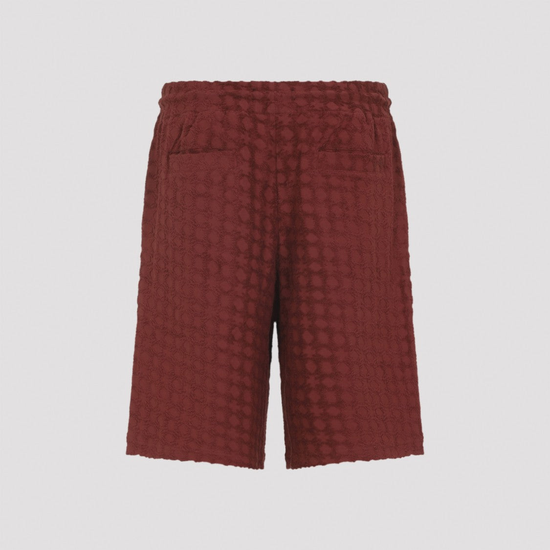 Amiri Bermuda Shorts With Textured Fabric And Drawstring Waistband