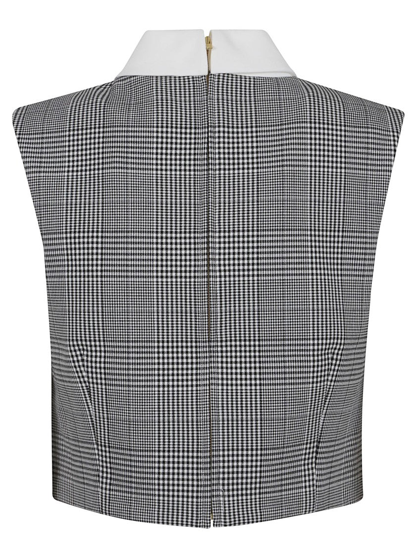 Self-Portrait Prince Of Wales Check Top