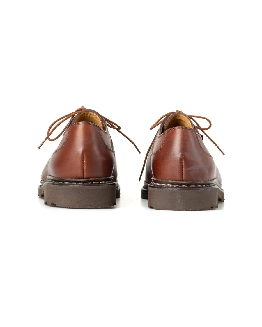 Paraboot Brown Derby Sneakers With Norwegian Welt Construction