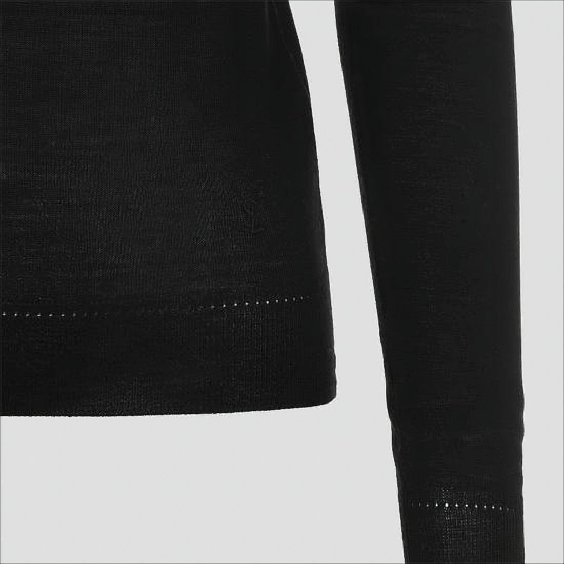 Saint Laurent Fitted Turtleneck Sweater With Subtle Detailing