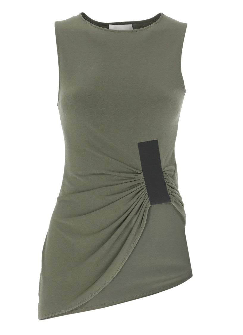Coperni Green Taped Suspended Flared Top