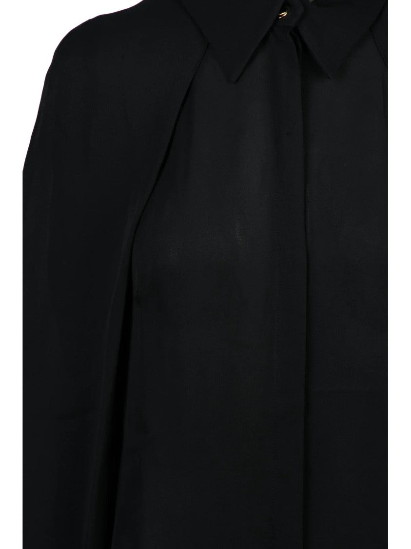 Elisabetta Franchi Black Viscose Voile Shirt