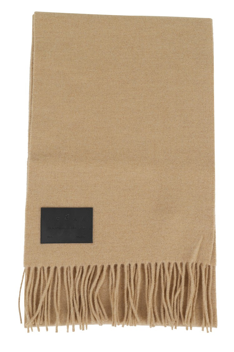 Hogan Soft Beige Wool Scarf