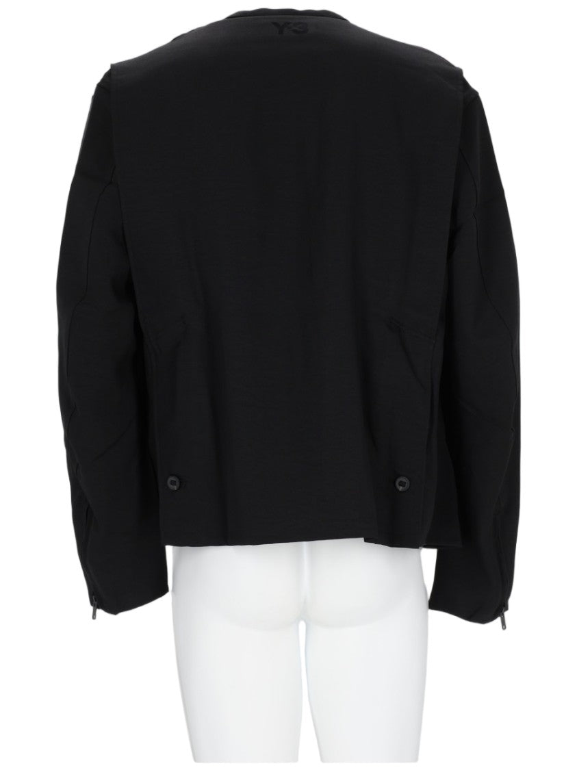 Y-3 Uniform Adaptive Boxy Oversized Double-Breasted Polyester Jacket