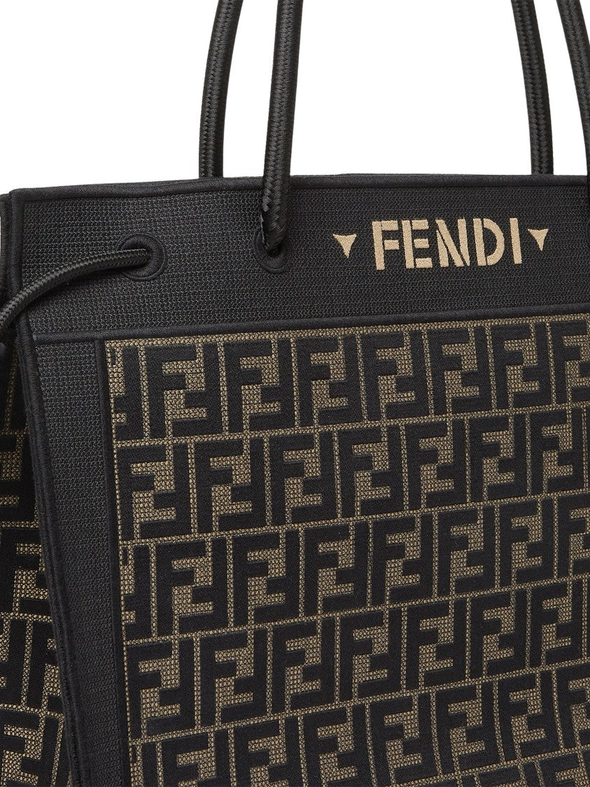 Fendi Magic L Structured Monogram Tote Bag