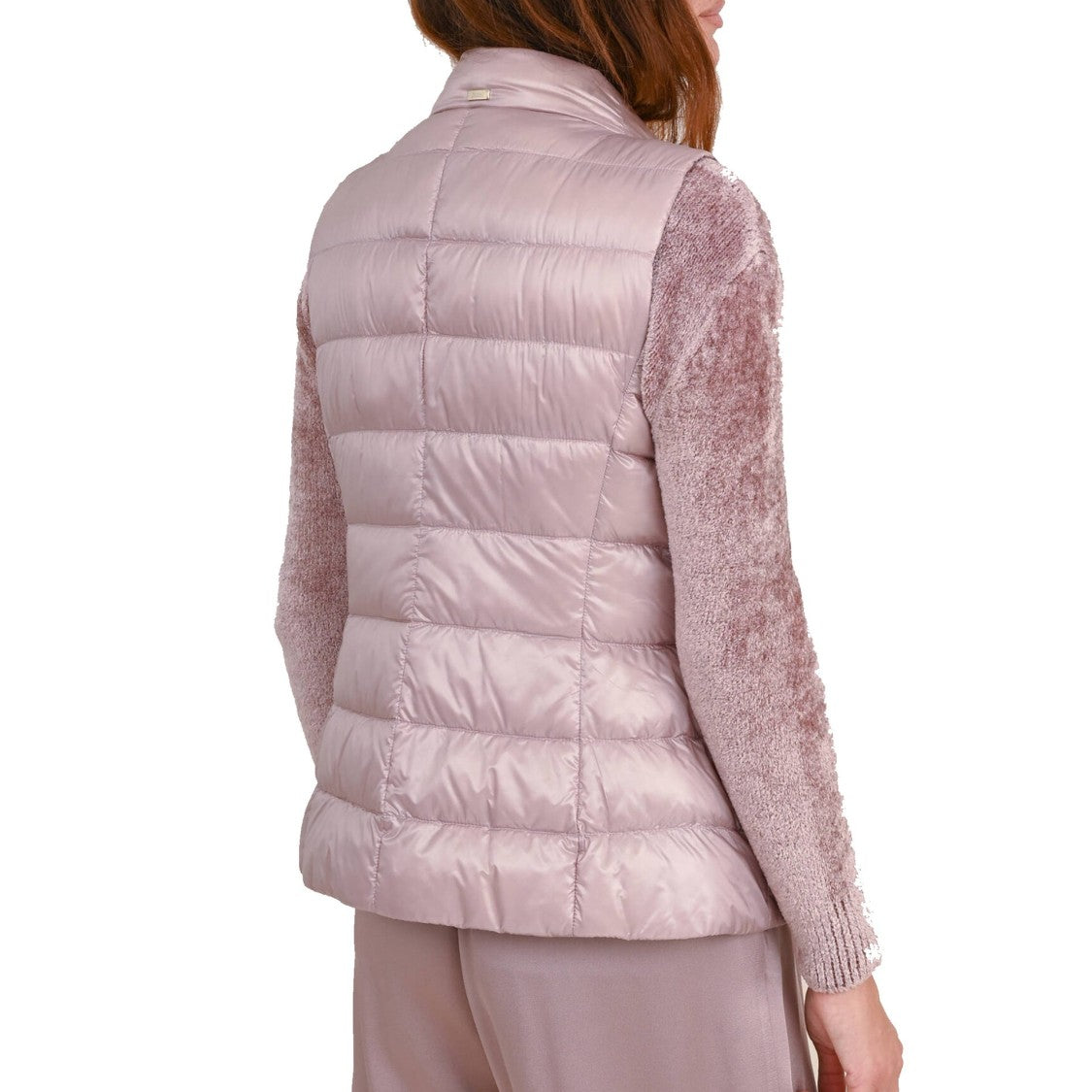 Herno Slim-Fit Quilted Vest Jacket With Stand Collar