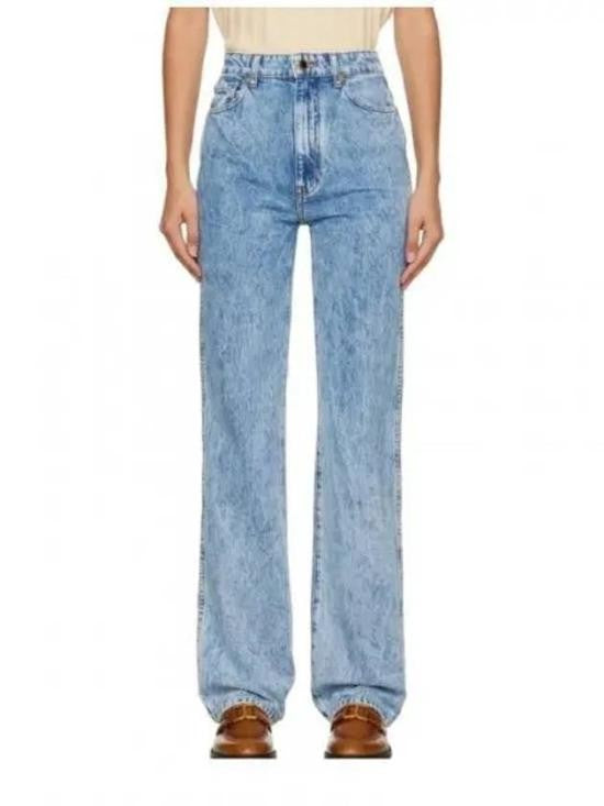Khaite Relaxed Fit Light Blue Denim Pants With Vintage Aesthetic
