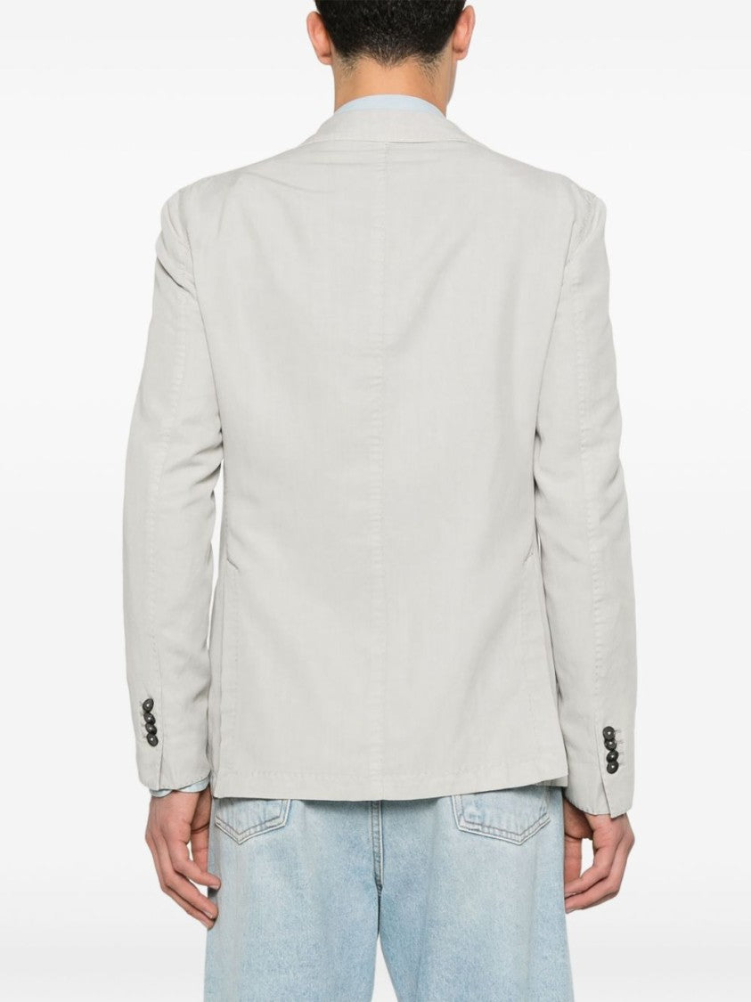 Luigi Bianchi Light Grey Cotton Jacket