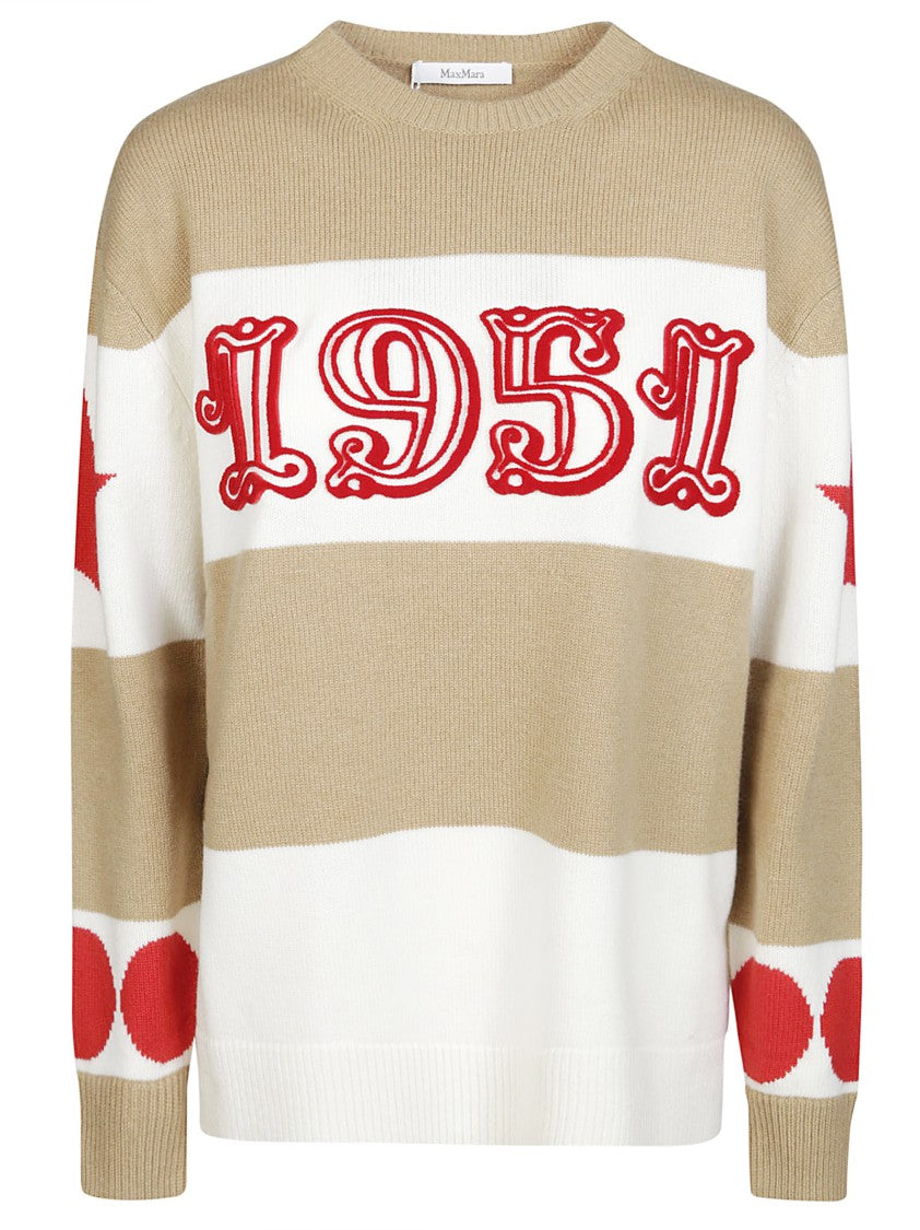 Max Mara Dirce Jersey 1951 Stripes Sweater