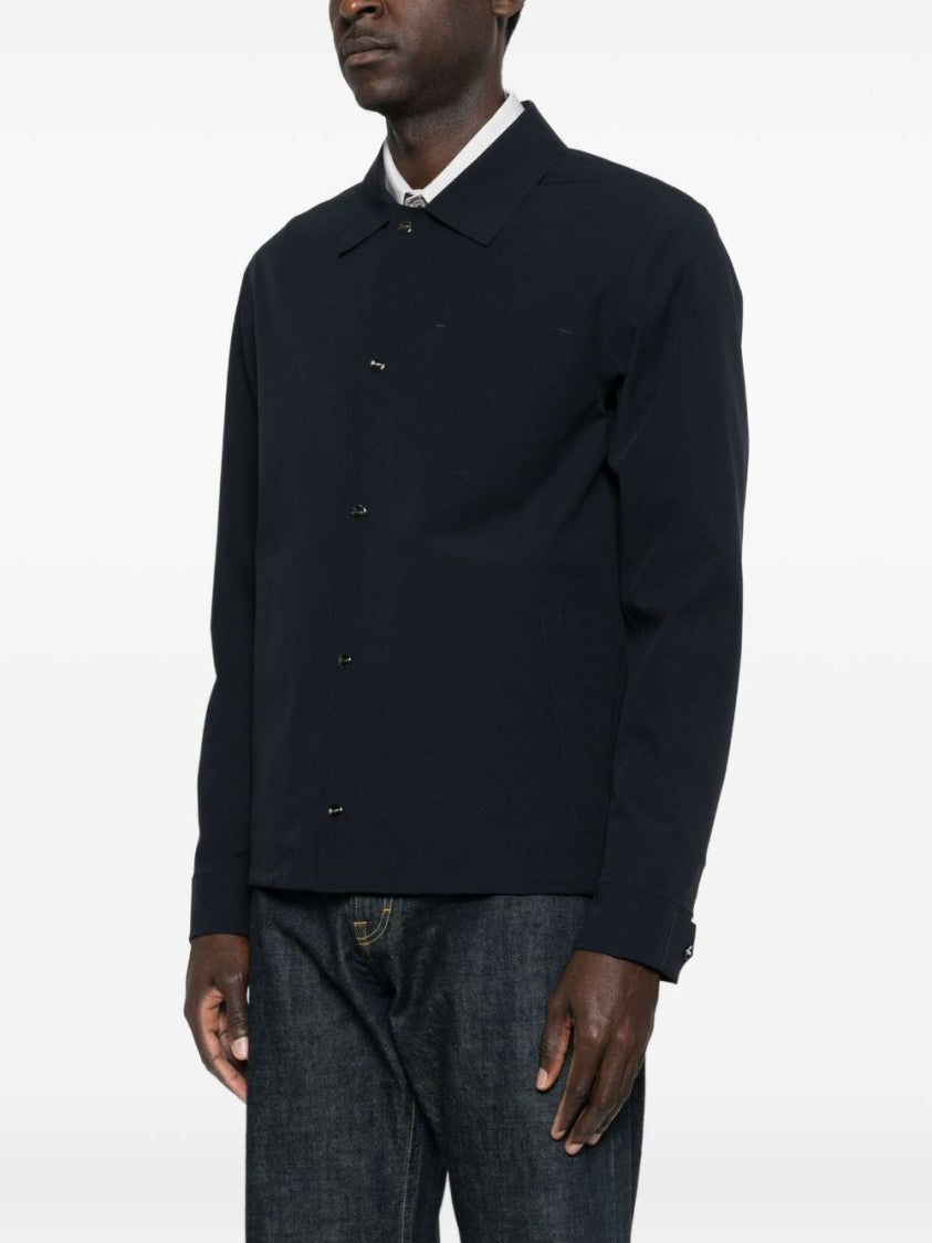 Herno Water-Repellent Blue Jacket With Adjustable Hem