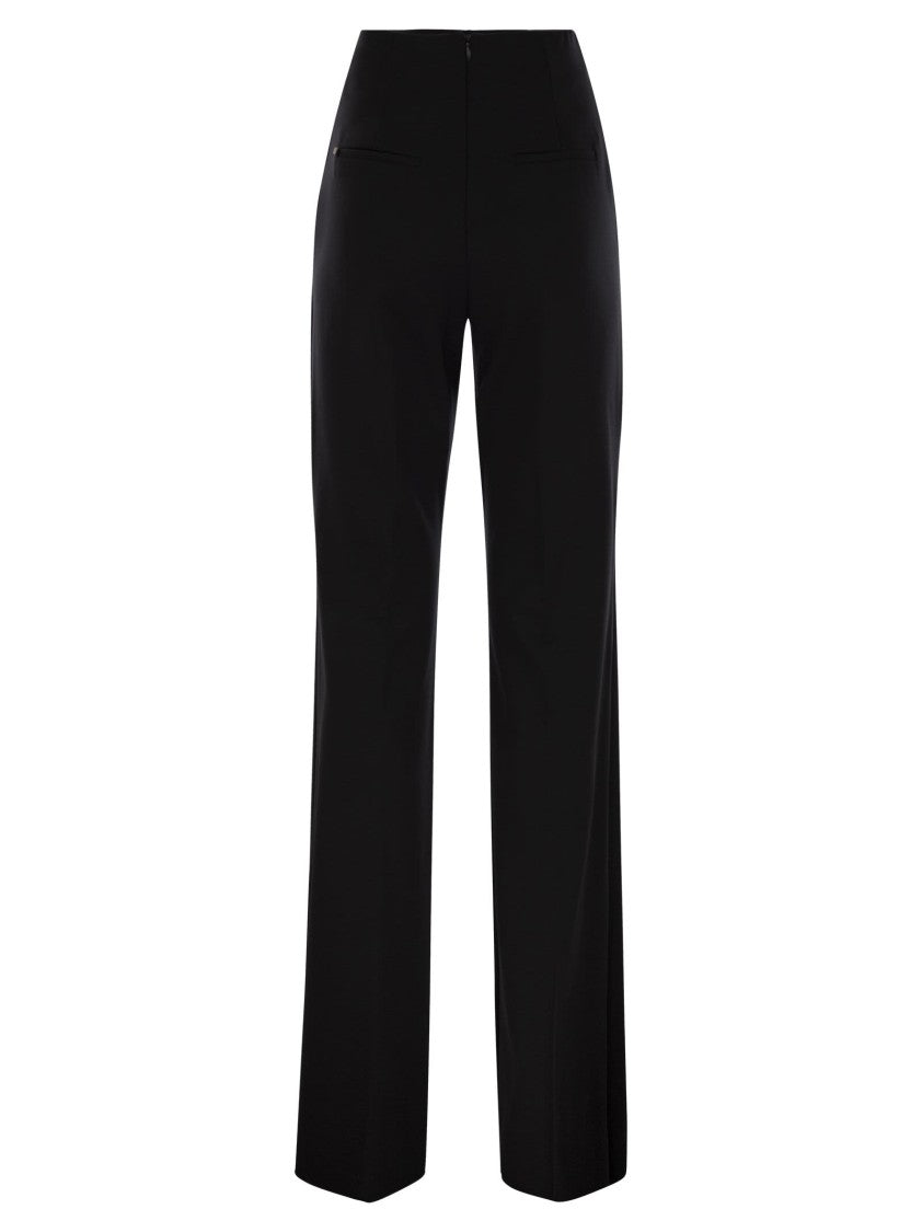 Sportmax Olea - High-Waisted Trousers In Scuba Jersey