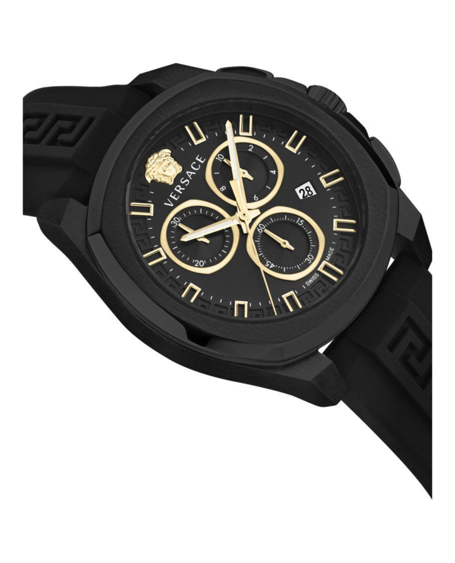 Versace Geo Chrono Silicone Watch