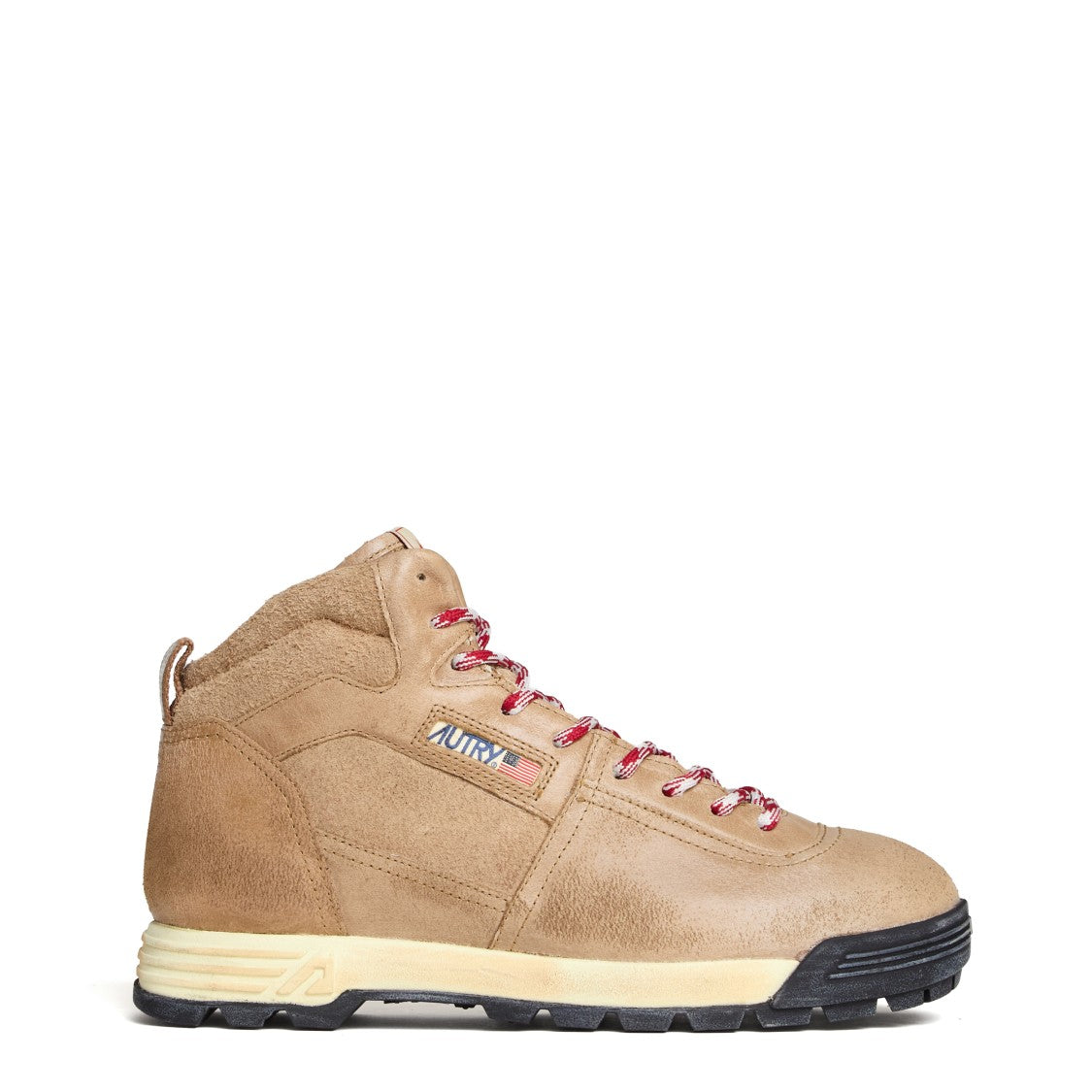 Autry Mid-Height Suede And Leather Ankle Boots