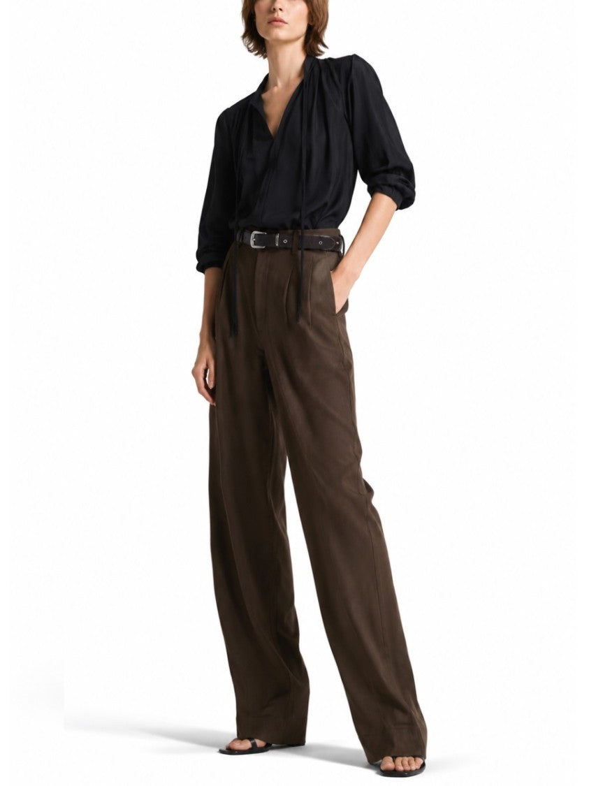 Lemaire Neutrals High-Waisted Straight-Leg Cotton Pants