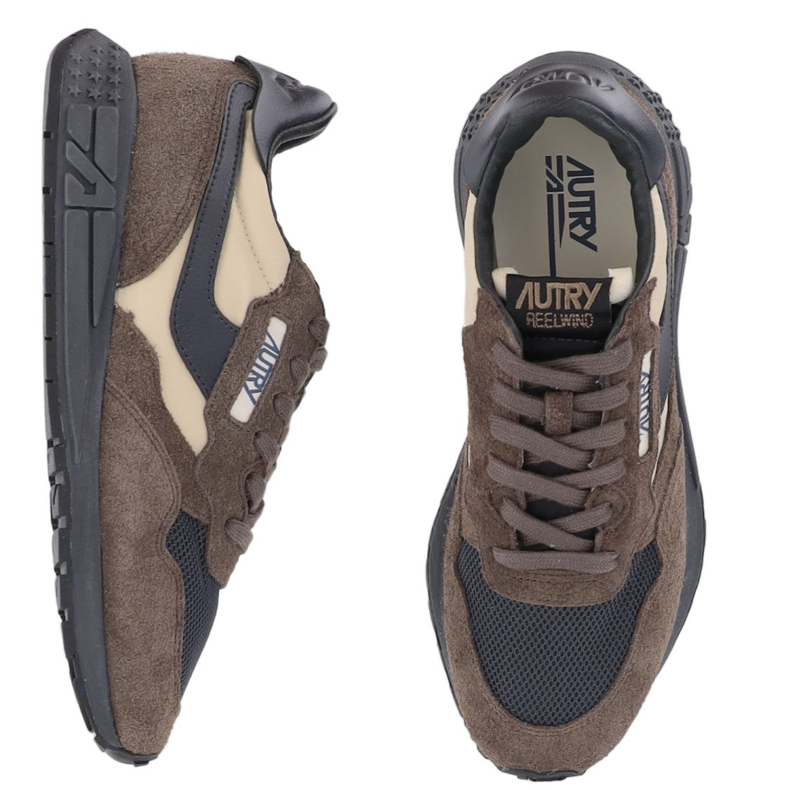 Autry Leather Nylon Mesh Running Sneakers