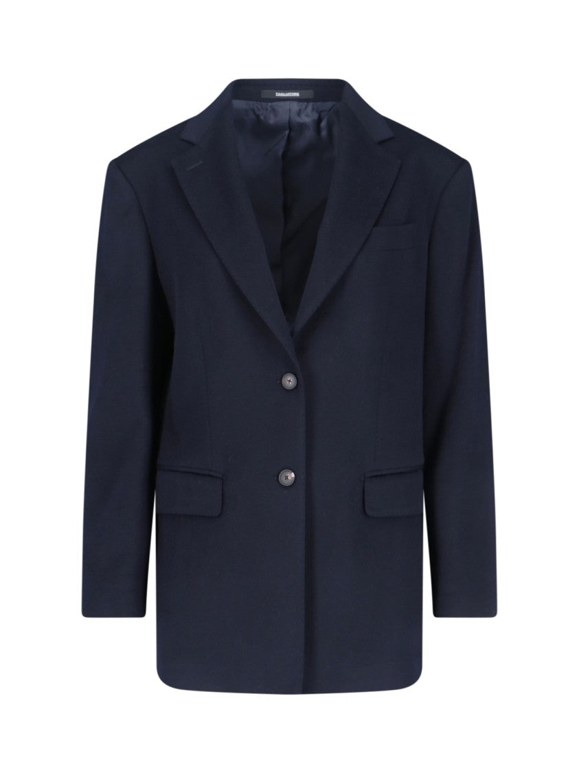 Tagliatore "Cecily" Cashmere Blazer – Navy Blue