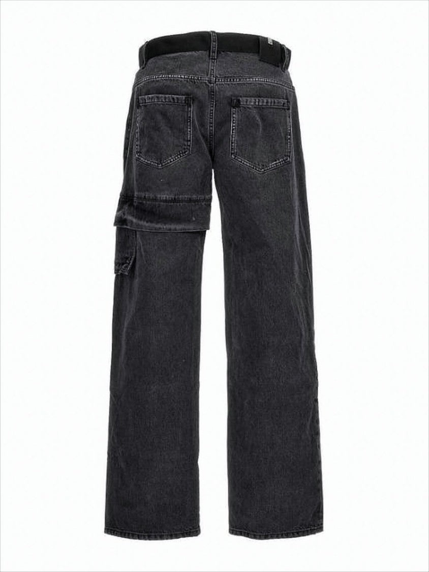 1017 Alyx 9Sm Washed Black Straight-Leg Denim Pants