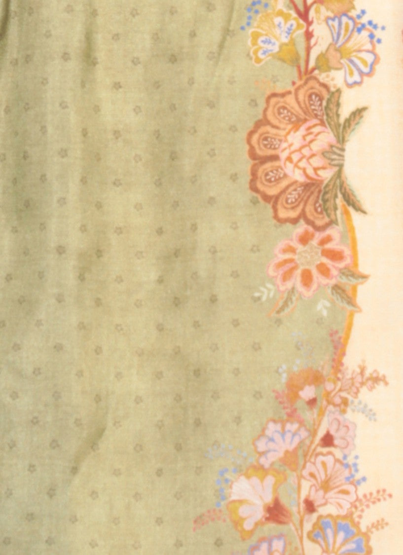 Zimmermann Green Indra Floral Pattern Sweatpants