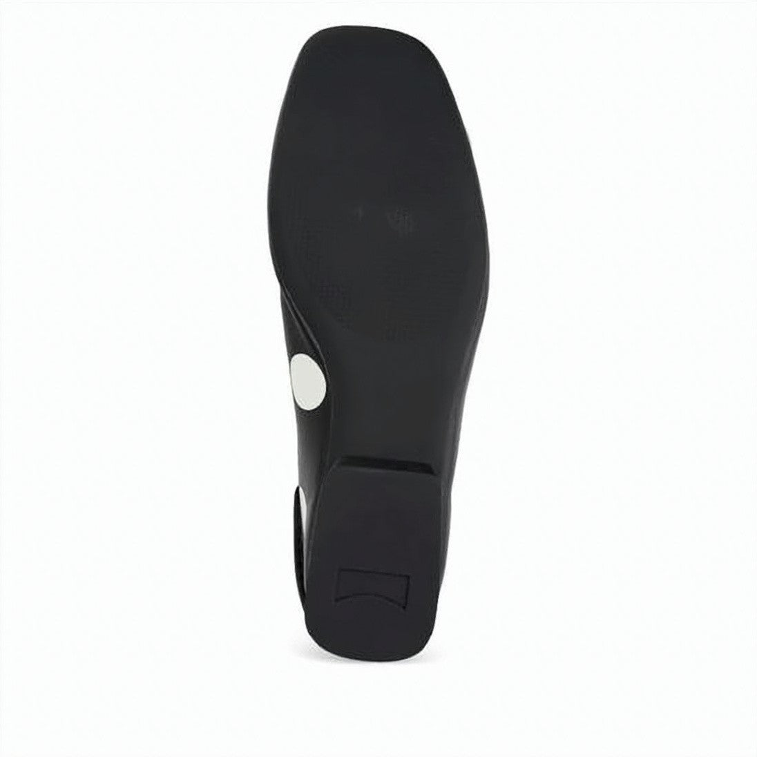Camper Polka Dot Calf Leather Flats With Rounded Toe