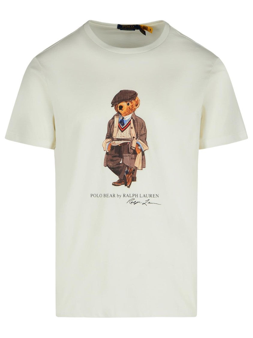 Polo Ralph Lauren Orso T-Shirt In White Cotton