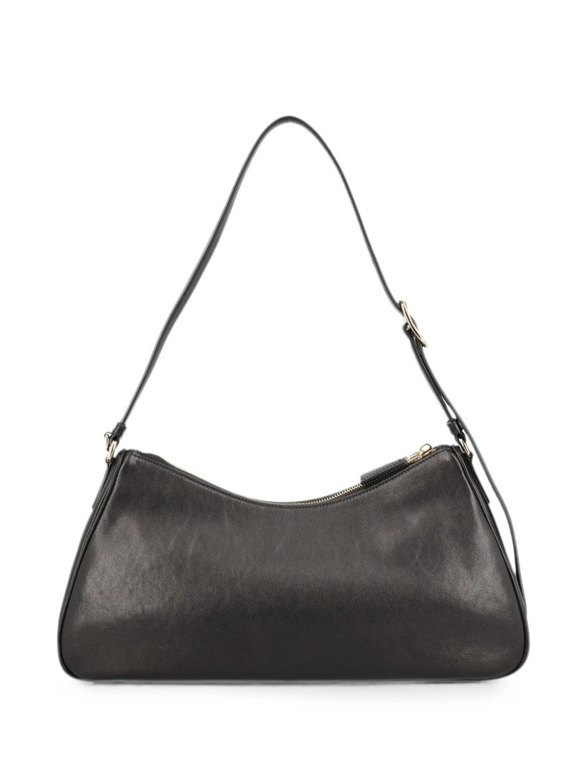 Prada Elongated Shoulder Bag In Smooth Leather With Gold-Tone Details