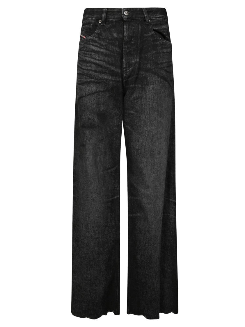 Diesel Straight-Leg Pants With Tailored Fit And Minimalist Design