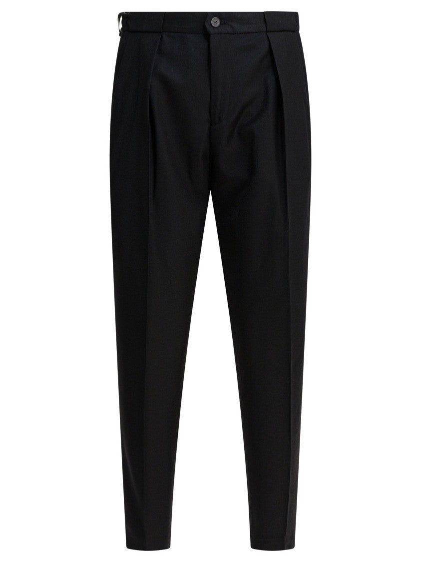 Briglia Mid-Rise Tapered Trousers With Pleated Detailing