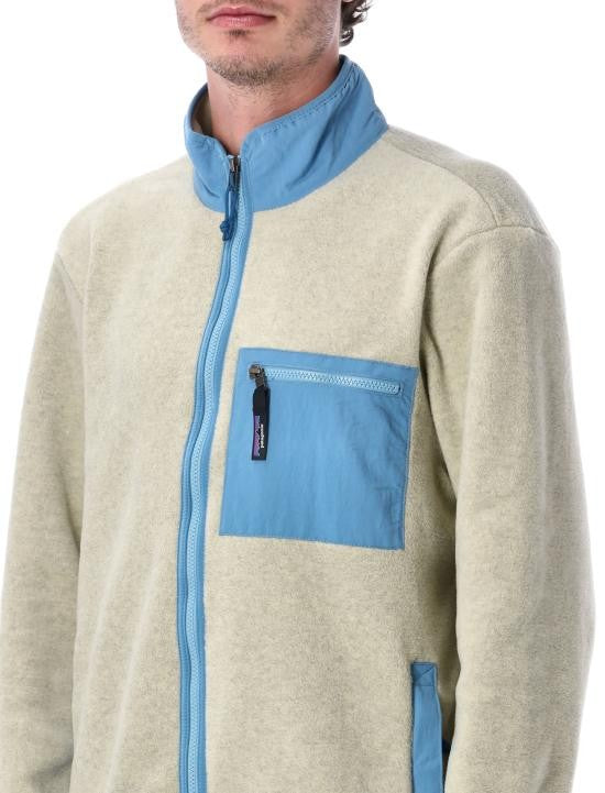 Patagonia Chinchilla Fleece Jacket With Stand Collar And Zipper Detail