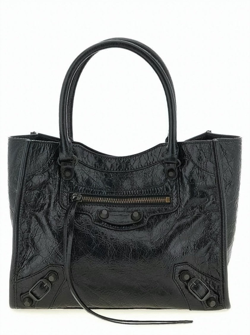 Balenciaga Elongated Shoulder Bag In Textured Lambskin