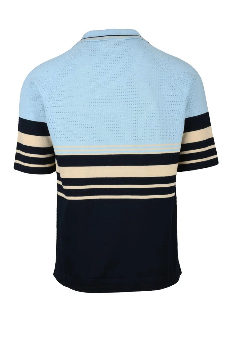 Daniele Fiesoli Knit Polo Shirt - Light Blue